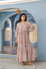 Load image into Gallery viewer, the CAJUN dress - beige floral