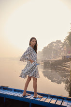 Load image into Gallery viewer, the STEVIA dress - white & blue floral