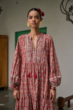 Load image into Gallery viewer, The WASABI midi - Brown with red butis