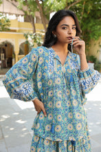 Load image into Gallery viewer, the MINT top - green floral