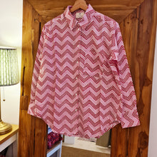 Load image into Gallery viewer, The OVERSIZED shirt-pink zig zag