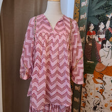 Load image into Gallery viewer, the MINT top - pink zigzag