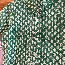 Load image into Gallery viewer, Boys Short-sleeves Shirt - pine green w/ white butis