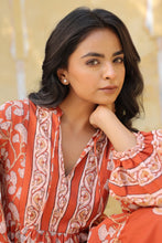 Load image into Gallery viewer, The WASABI midi - terracotta floral