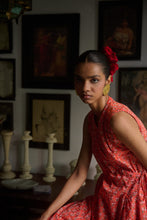 Load image into Gallery viewer, The CURRY wrap - coral & pink floral