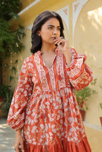 Load image into Gallery viewer, The WASABI midi - terracotta floral