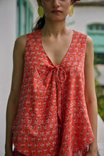 Load image into Gallery viewer, The WAISTCOAT - coral & pink floral