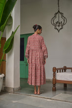 Load image into Gallery viewer, The WASABI midi - Brown with red butis