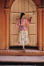 Load image into Gallery viewer, the TIERED skirt - green stripes