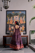 Load image into Gallery viewer, the SAGE Maxi - vintage NAVY with red butis