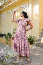 Load image into Gallery viewer, the CILANTRO midi - white with pink floral