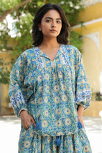 Load image into Gallery viewer, the MINT top - green floral