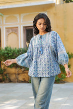 Load image into Gallery viewer, the MINT top - grey floral