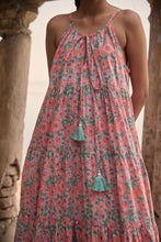 Load image into Gallery viewer, The TAMARIND maxi - soft pink floral with lurex