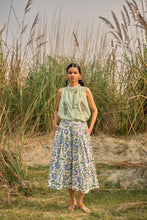 Load image into Gallery viewer, the GINGER pants - white and blue floral