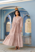 Load image into Gallery viewer, the CAJUN dress - beige floral