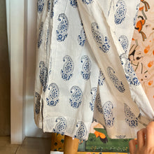 Load image into Gallery viewer, the ROSEMARY pants- white w/ blue paisley