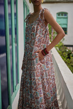 Load image into Gallery viewer, the SAGE Maxi - white with brown and pink floral