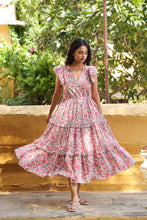 Load image into Gallery viewer, the CILANTRO midi - white with pink floral