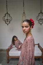 Load image into Gallery viewer, The CHILLI maxi - brown with red and pink floral