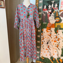 Load image into Gallery viewer, The NUTMEG midi - turquoise blue & pink butis