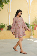 Load image into Gallery viewer, the JADE mini dress - brown jaal