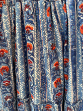 Load image into Gallery viewer, The PAPRIKA dress- blue with red floral stripes