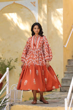 Load image into Gallery viewer, The WASABI midi - terracotta floral