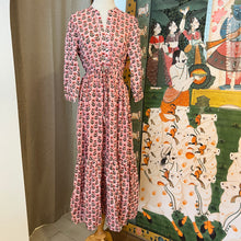 Load image into Gallery viewer, the CAJUN dress - sweet pink w/ red flower