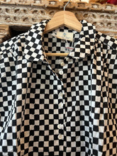 Load image into Gallery viewer, Sesame top - black & white checks