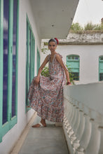 Load image into Gallery viewer, the SAGE Maxi - white with brown and pink floral