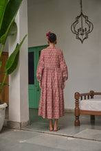 Load image into Gallery viewer, The WASABI midi - Brown with red butis