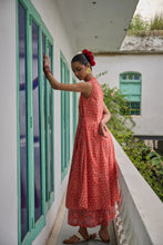 Load image into Gallery viewer, The CURRY wrap - coral & pink floral