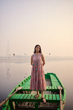 Load image into Gallery viewer, the BORAGE MIDI dress - pink pastels floral