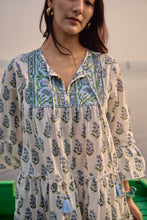 Load image into Gallery viewer, the STEVIA dress - white & blue floral