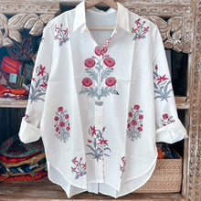 Load image into Gallery viewer, The HOLIDAY shirts - mughal buta fun play🩷