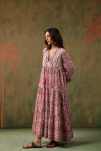 Load image into Gallery viewer, The Thyme Dress - white & pink floral