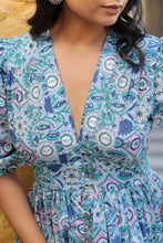 Load image into Gallery viewer, the ANISE midi - blue geometric