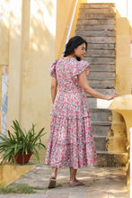 Load image into Gallery viewer, the CILANTRO midi - white with pink floral