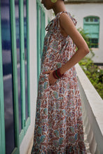 Load image into Gallery viewer, the SAGE Maxi - white with brown and pink floral