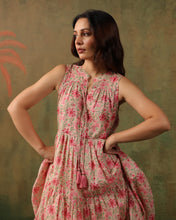 Load image into Gallery viewer, BORAGE MIDI dress - sweet pink floral