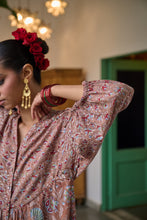 Load image into Gallery viewer, The CHILLI maxi - brown with red and pink floral