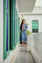 Load image into Gallery viewer, the V-NECK maxi - Blue fun floral