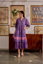 Load image into Gallery viewer, the CHILLI maxi - purple & pink floral