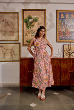 Load image into Gallery viewer, The CAROM midi - soft pink floral