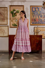 Load image into Gallery viewer, the BORAGE MAXI - white and purple floral