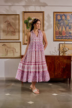 Load image into Gallery viewer, the BORAGE MAXI - white and purple floral