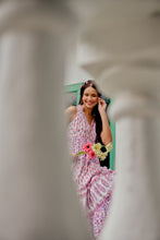 Load image into Gallery viewer, the BORAGE MAXI - white and purple floral