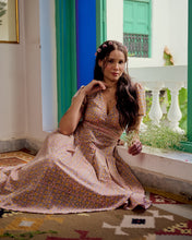 Load image into Gallery viewer, The CASSIA MAXI wrap dress - soft summer floral