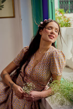 Load image into Gallery viewer, The CASSIA MAXI wrap dress - soft summer floral